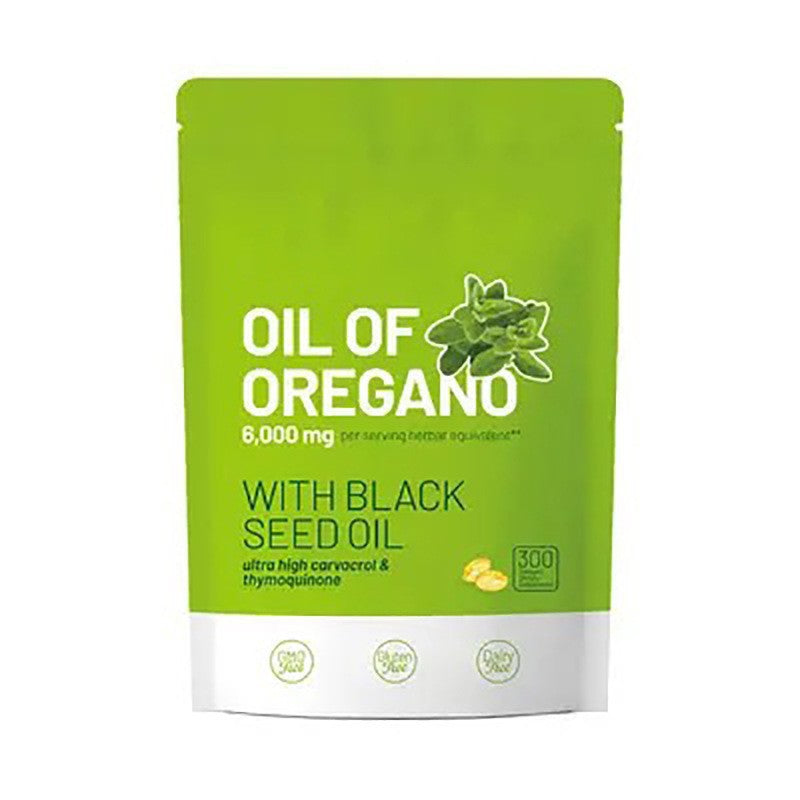 Oil of Oregano Softgels 6000mg Bottle Front View