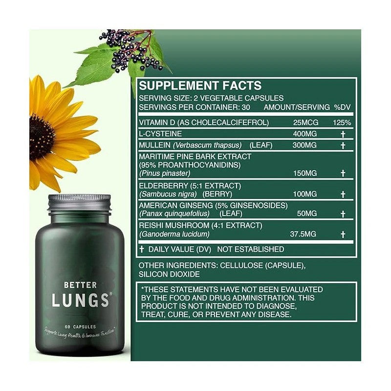 Mullein + Chlorophyll Supplement – Herbal Respiratory Support