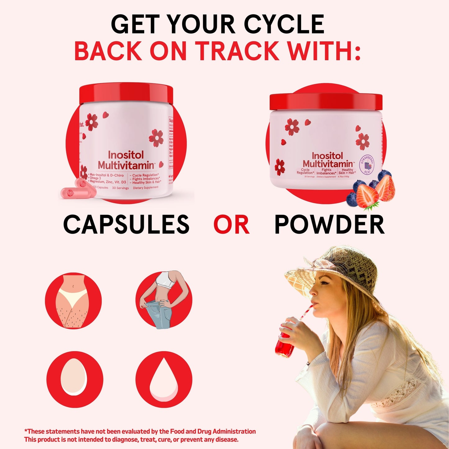 Inositol Multivitamin Capsules or Powder