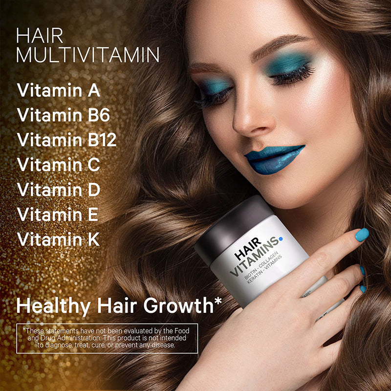 Hair support vitamins with keratin and essential nutrients