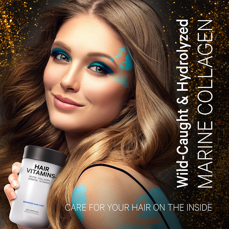 Hair Vitamins Keratin and collagen supplement