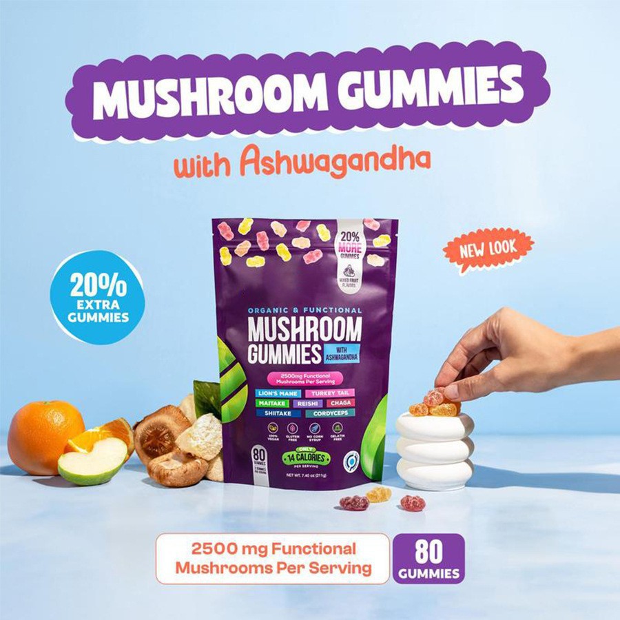 Mushroom Blend Gummies for Daily Wellness Support
