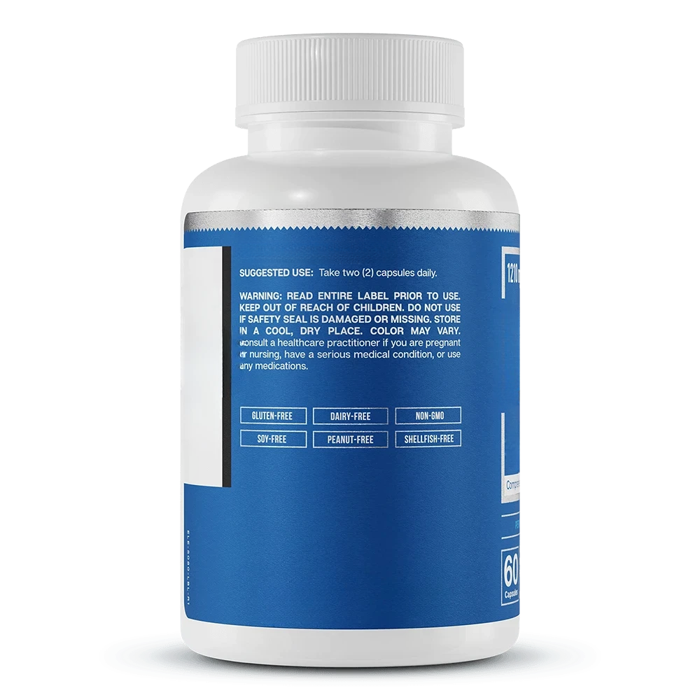 Male Health Formula Bottle Back View