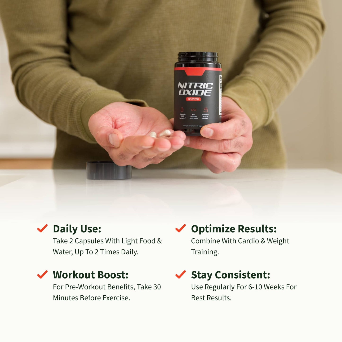 Fitness Supplement for Enhanced Blood Flow and Endurance