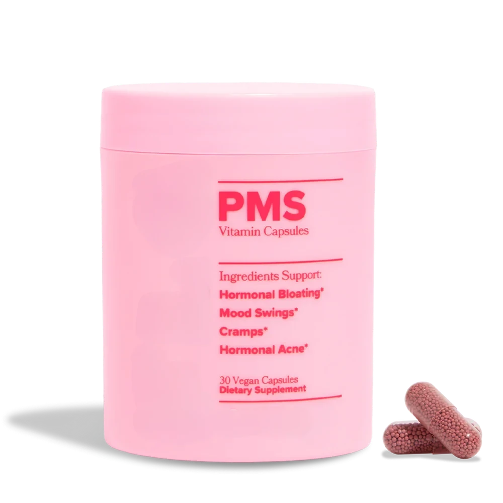 PMS Support Capsules Bottle – 30 Vegan Capsules
