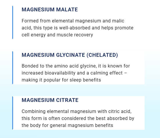 Triple Complex Magnesium – 90 Vegan Capsules | Glycinate, Malate, Citrate | High Absorption Supplement