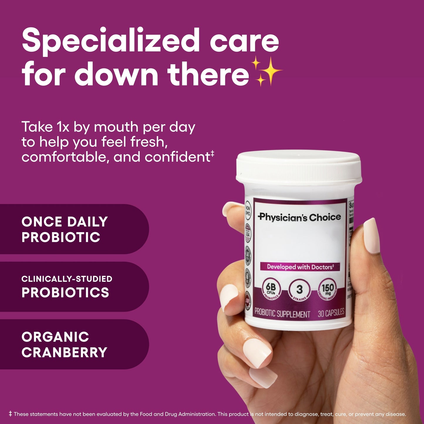 Women's Probiotic Supplement with Cranberry and Licorice Root