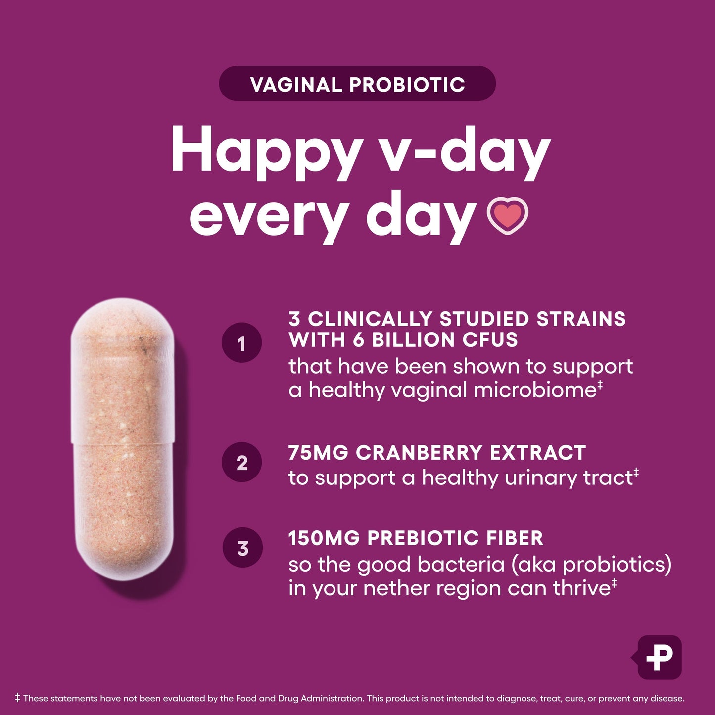Daily Vaginal Probiotic with 6 Billion CFUs