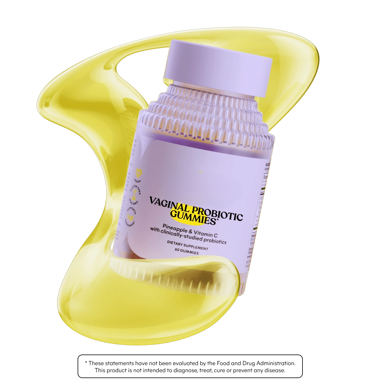 Pineapple vitamin C vaginal probiotic gummies