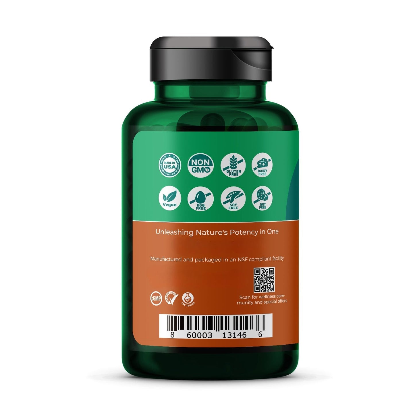 Golden Berberine – 500 mg Berberine HCl Capsules for Metabolic & Wellness Support – 60 Count