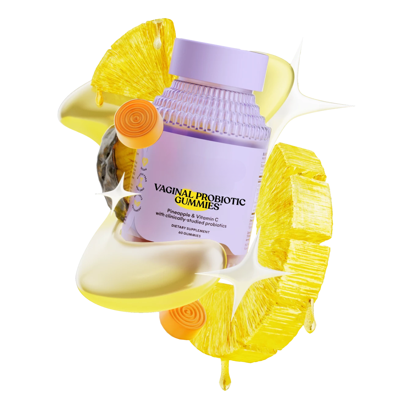Women’s probiotic gummies fresh fruit flavor