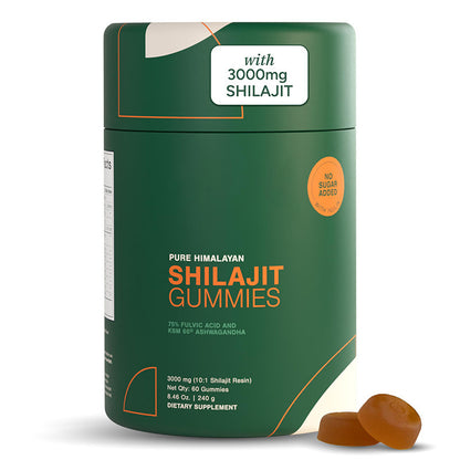 Shilajit Gummies Bottle Front View