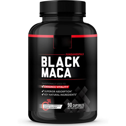 Black Maca Capsules Bottle