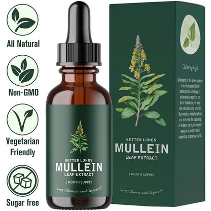 2 oz natural tincture with mullein leaf extract