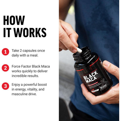 90 Count Black Maca Supplement