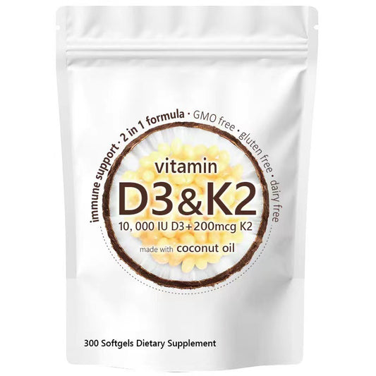Vitamin D3 K2 supplement bottle front view