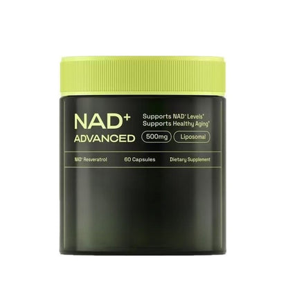NAD+ Advanced 500mg Supplement with Resveratrol – 60 Capsules
