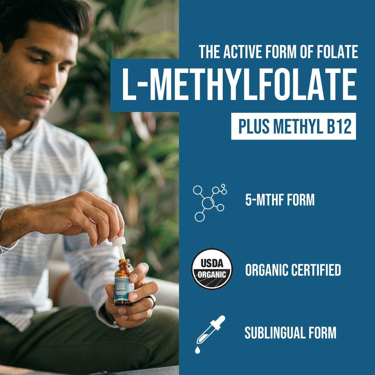Vegan L-Methylfolate and Methyl B12 Supplement