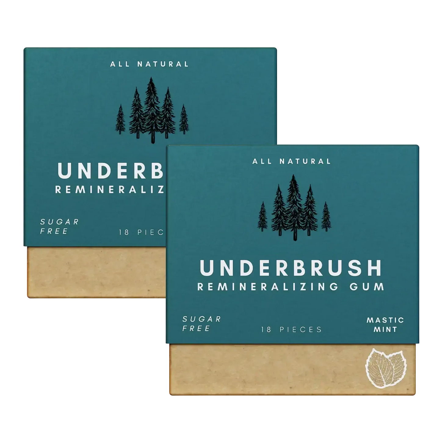 Remineralizing Gum package with hydroxyapatite 2 Pack Mint