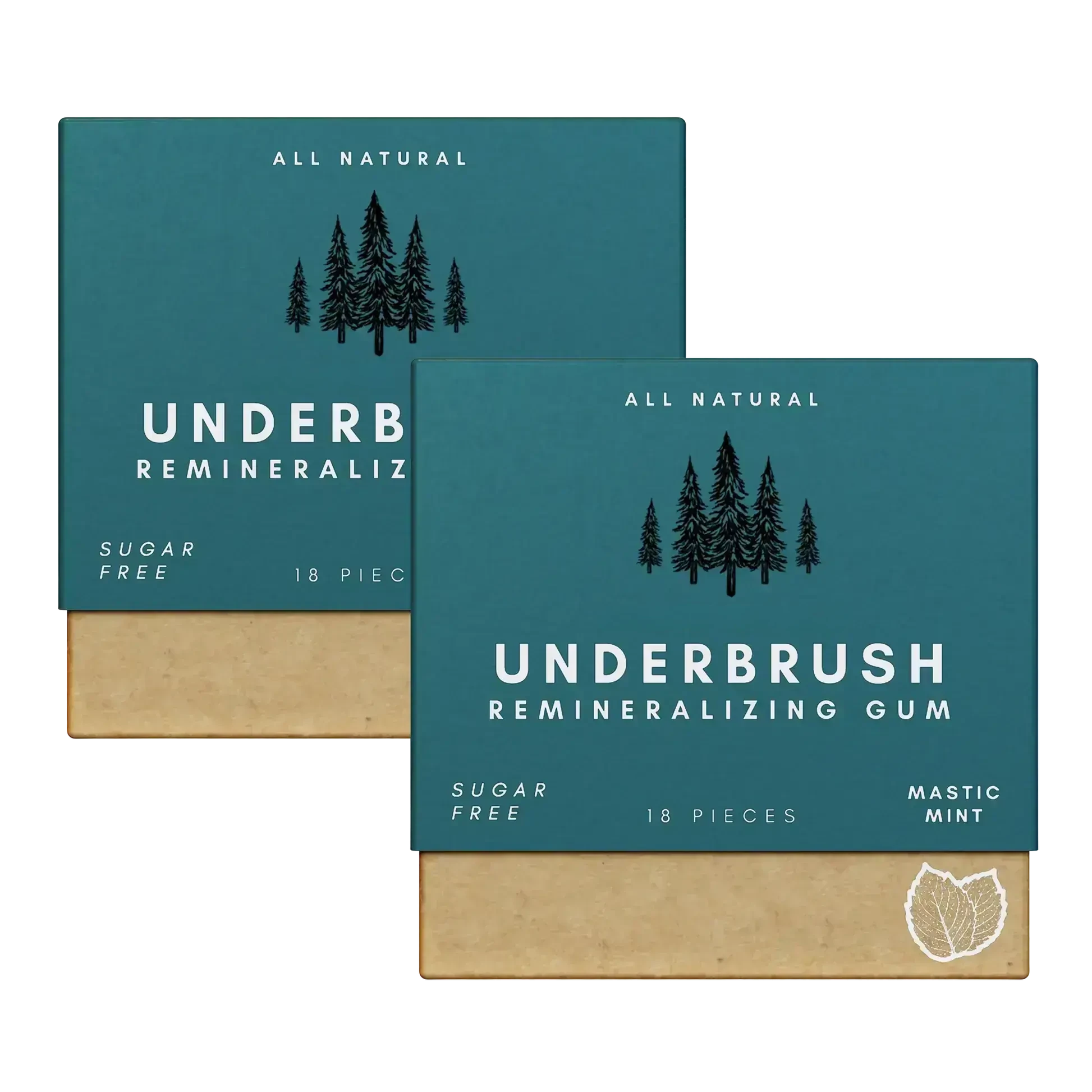 Remineralizing Gum package with hydroxyapatite 2 Pack Mint