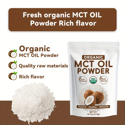 Organic MCT Oil Powder - Natural Coconut Extract for Smoothies