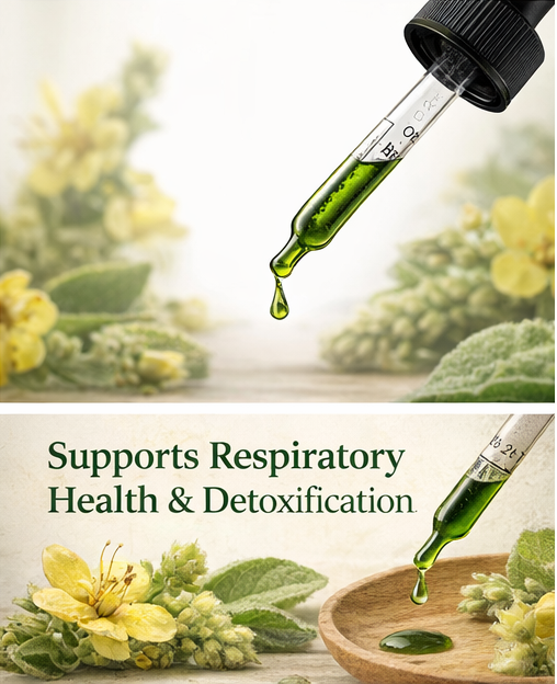 2 oz natural tincture with mullein leaf extract