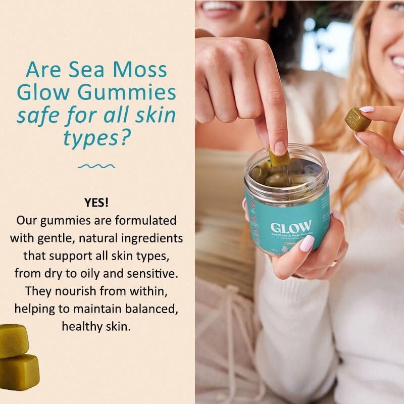 Gelatin-free sea moss gummies for natural skin radiance