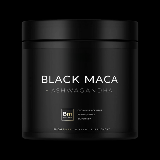 Black Maca Root Capsules Bottle