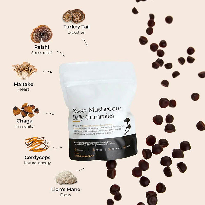 Lion’s mane reishi chaga cordyceps gummies