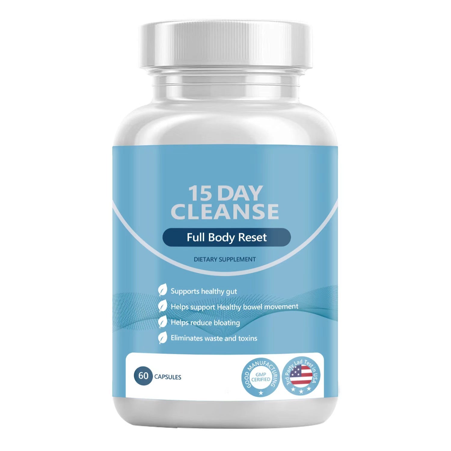 15-Day Colon Cleanse supplement bottle front view
