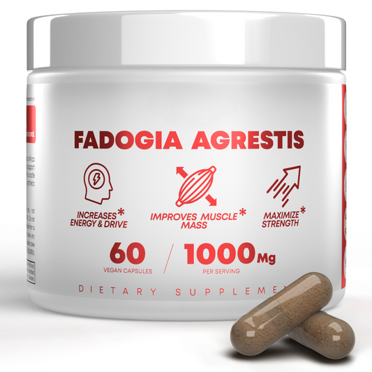 Fadogia Agrestis 1,000 mg Bottle – 60 Vegan Capsules