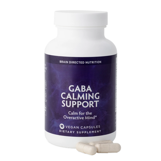 Natural GABA Calming Support Supplement  with Lemon Balm and L-Theanine Bottle