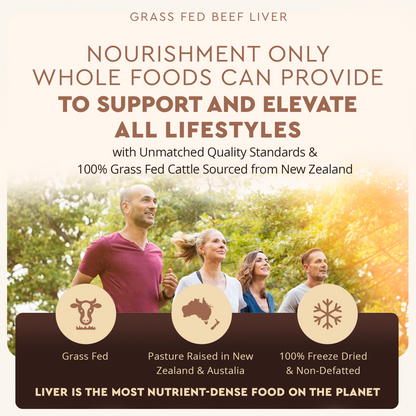 Nutrient-rich grass-fed beef liver supplement