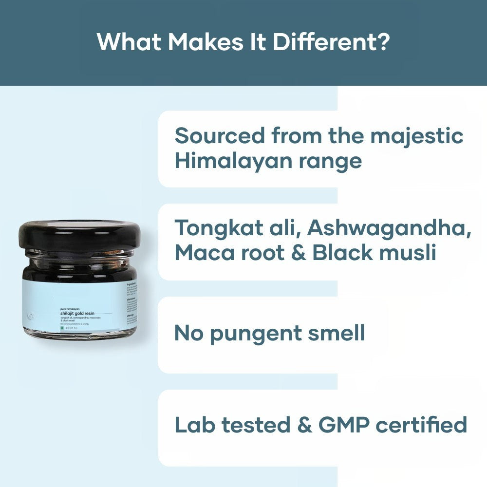 Ashwagandha root, maca, black musli