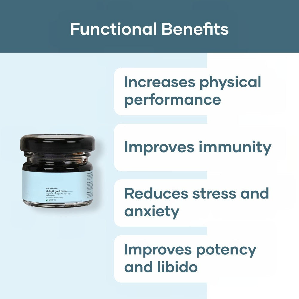 Himalayan Shilajit resin Funtional Benefits