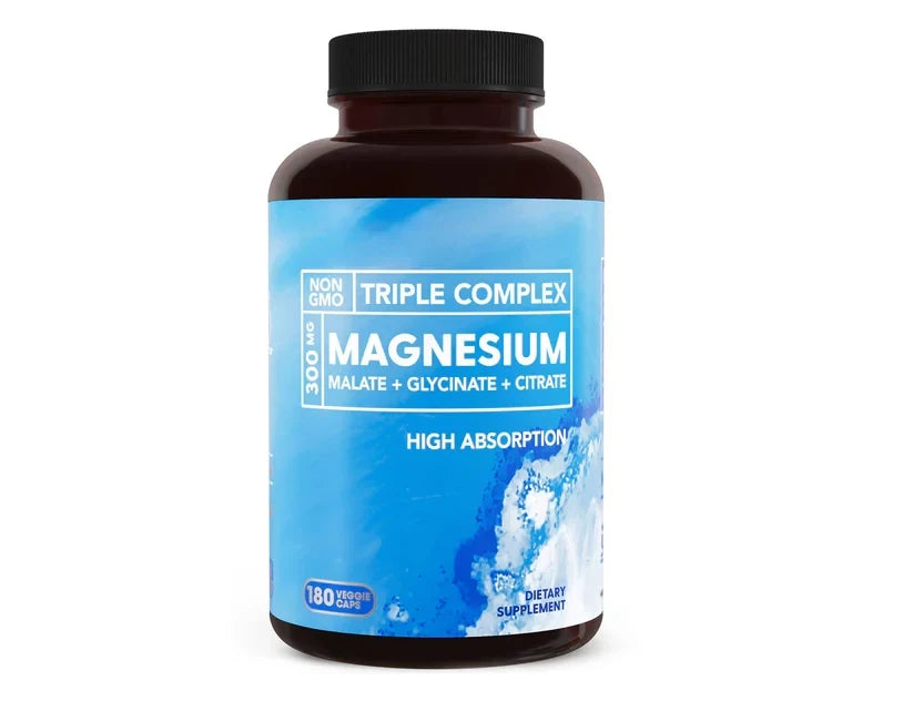 Triple Complex Magnesium 180 Capsules Bottle