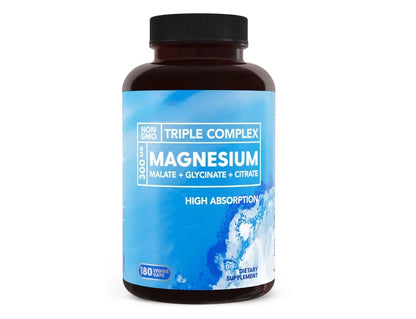 Triple Complex Magnesium 180 Capsules Bottle