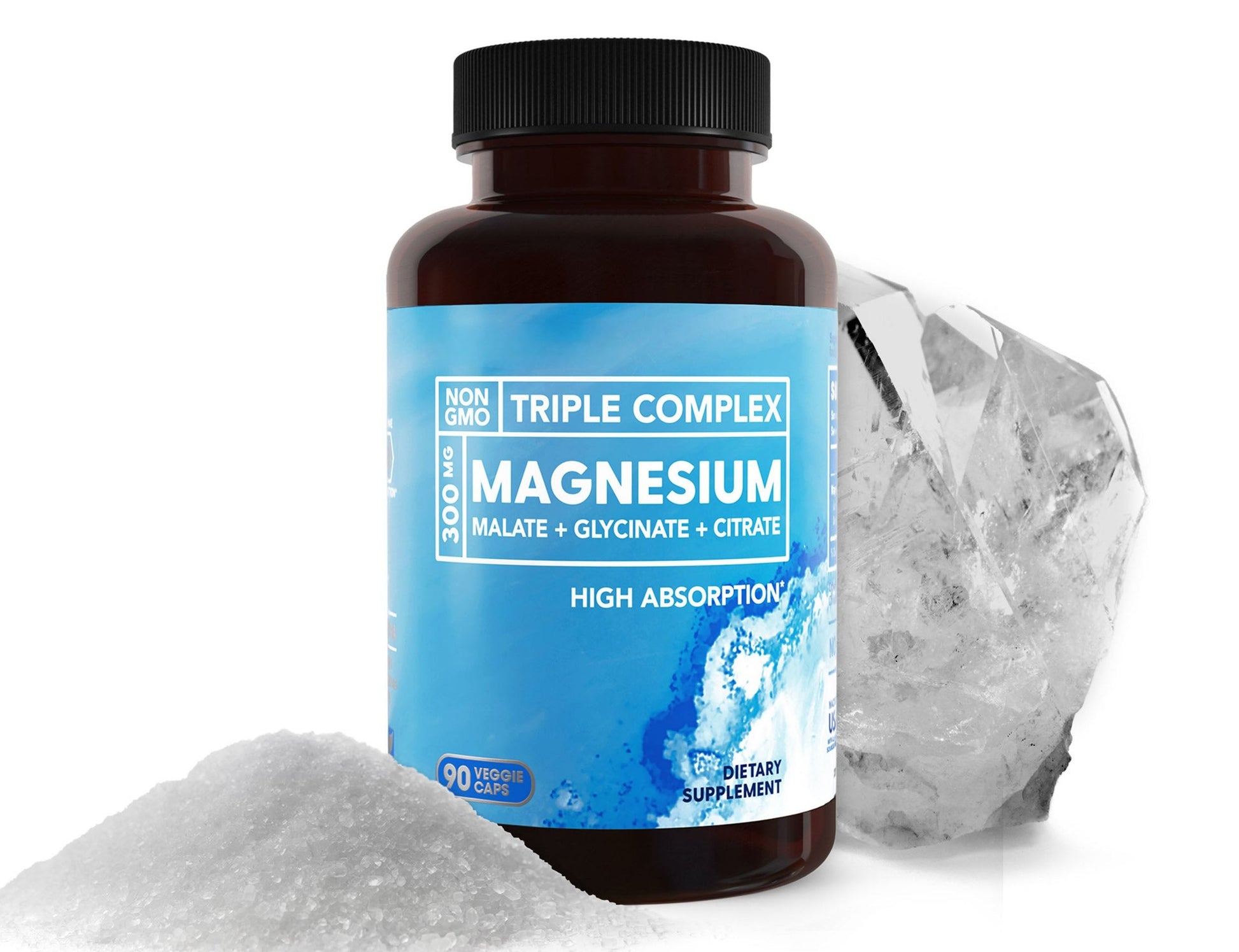Triple  Complex Magnesium 90 Capsules Bottle