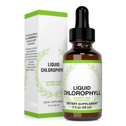 Liquid Chlorophyll Supplement Bottle 2 oz