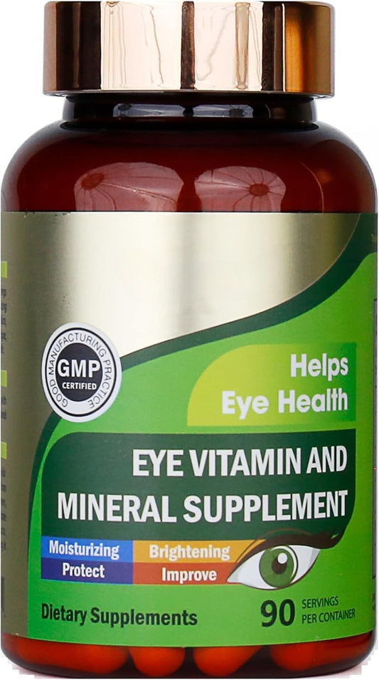 Lutein Eye Vitamins Supplement 90-Tablet Bottle
