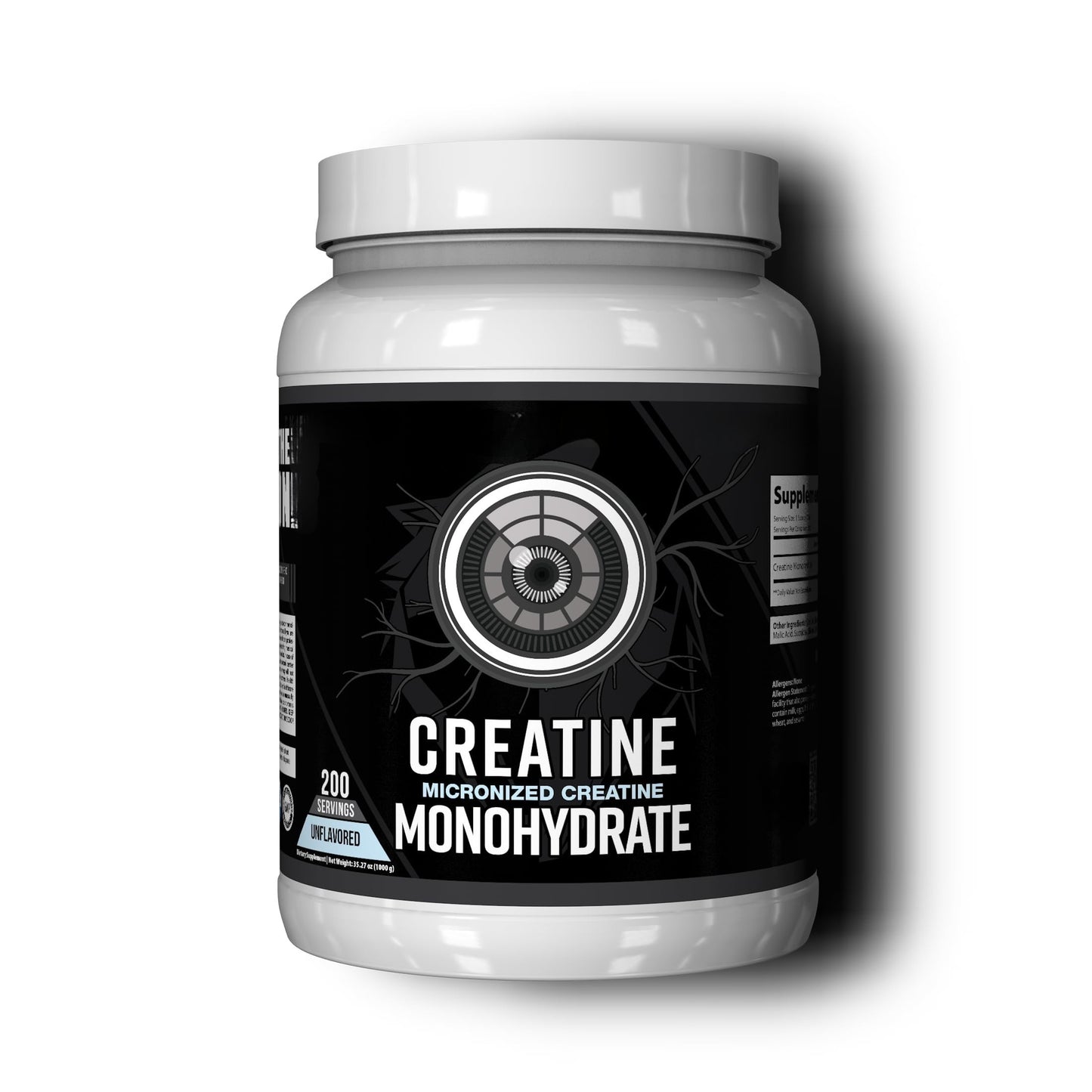 Unflavored Creatine Supplement – Front Label