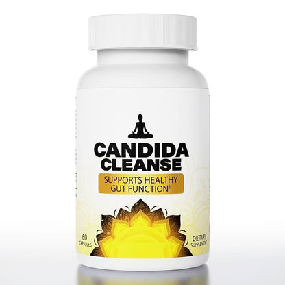 Candida Cleanse Supplement Bottle – Front View