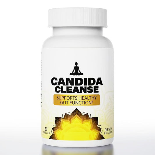 Candida Cleanse Supplement Bottle – Front View
