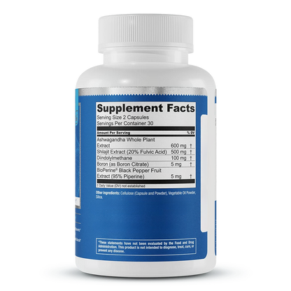 Male Health Formula Supplement Facts Label