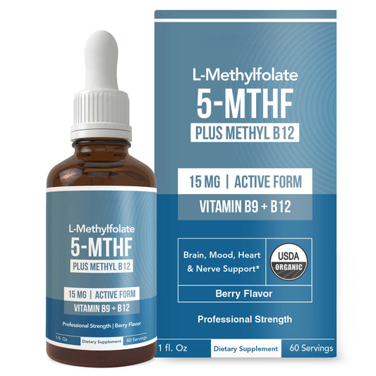 L-Methylfolate Plus Methyl B12 1 Oz Bottle