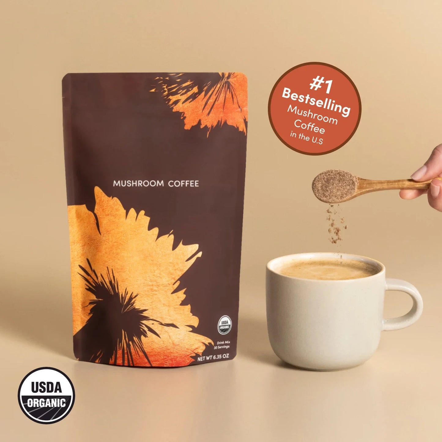 Organic Adaptogenic Coffee with Coconut Creamer