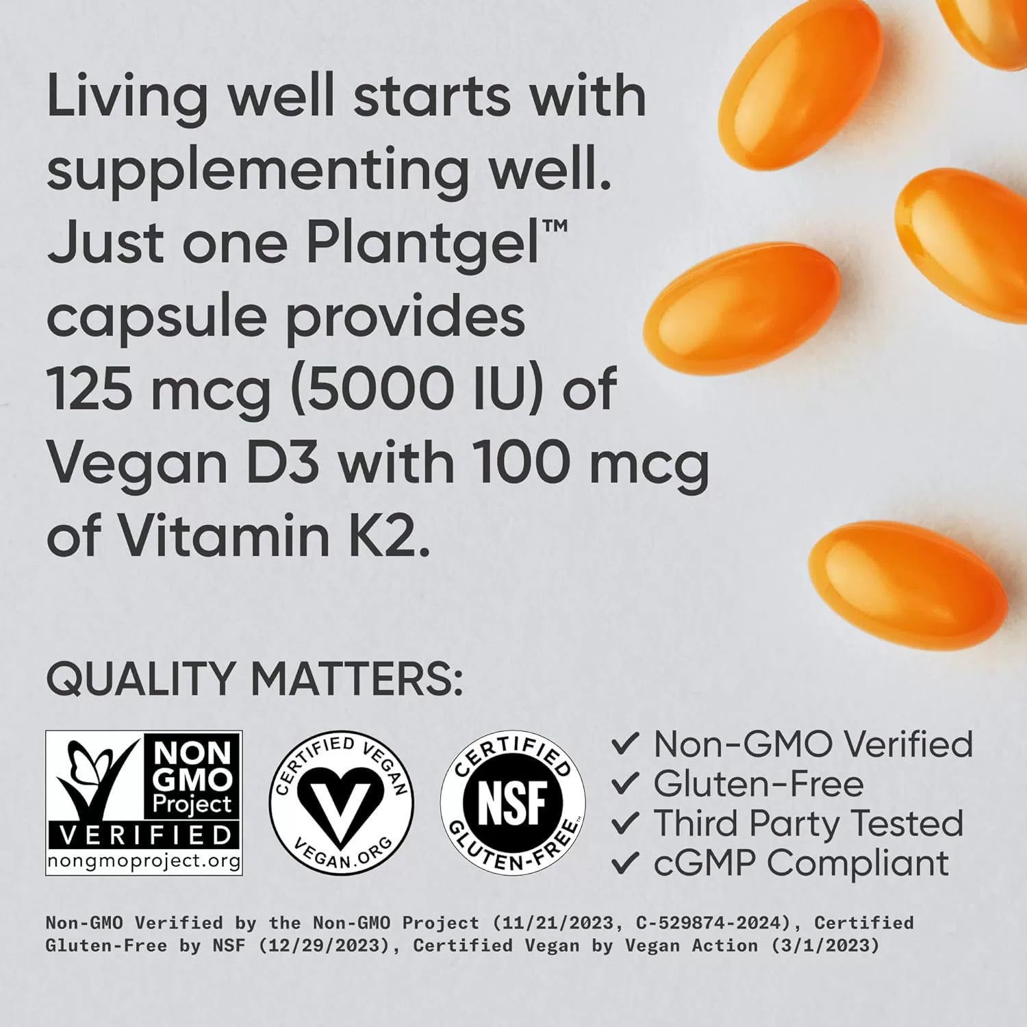 Non-GMO Vitamin D3 K2