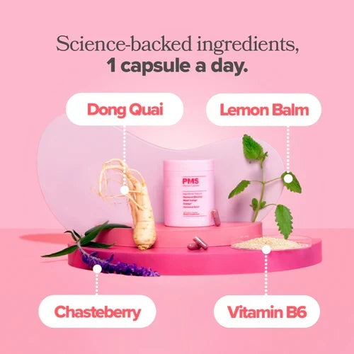 PMS Support  Capsules with Chasteberry and Dong Quai
