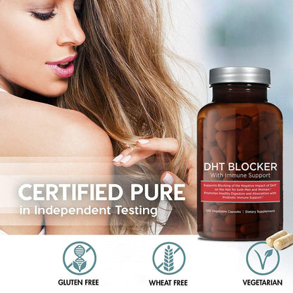Plant-based supplement with Saw Palmetto and antioxidants Natural hair support capsules with Green Tea extract