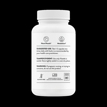 Premium Berberine 500 mg Bottle Back View